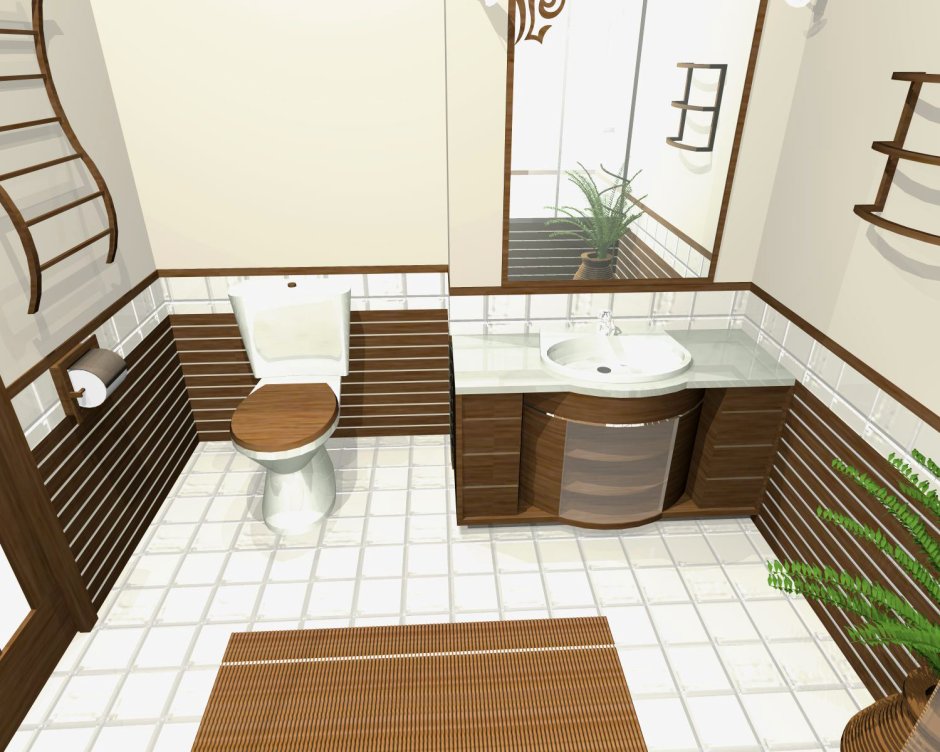 Дизайн проект ванной комнаты онлайн бесплатно