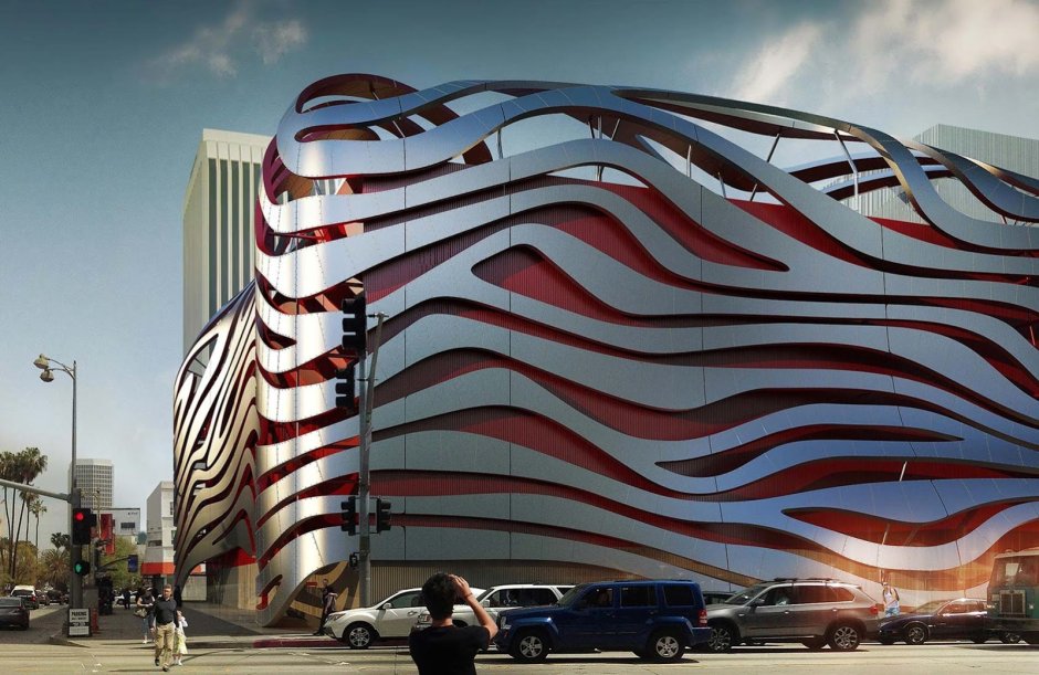 Фасад музея ярнбомбинга в Лос-Анджелесе