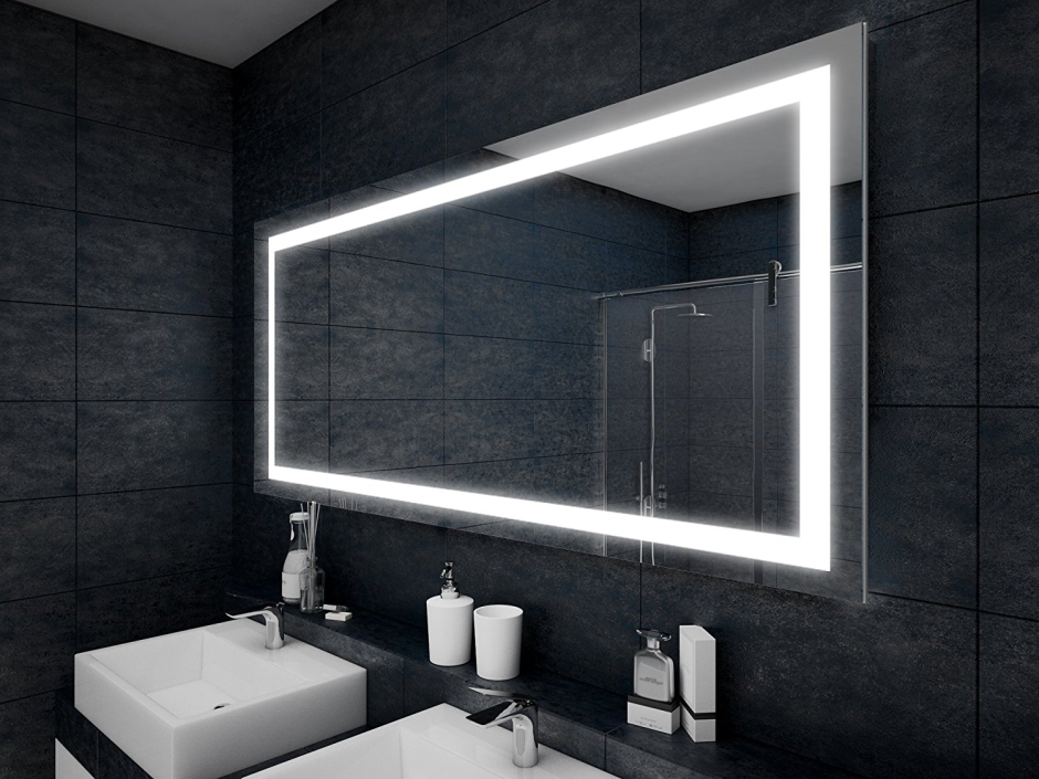 Зеркало с подсветкой для ванной комнаты led 120x80 Атланта