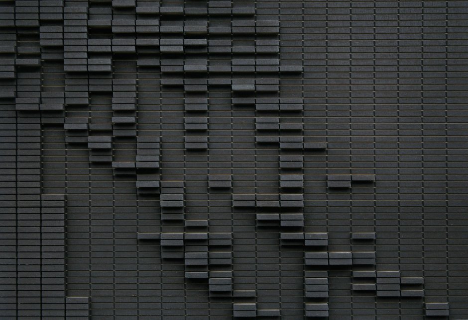 Стеновая панель черный кирпич