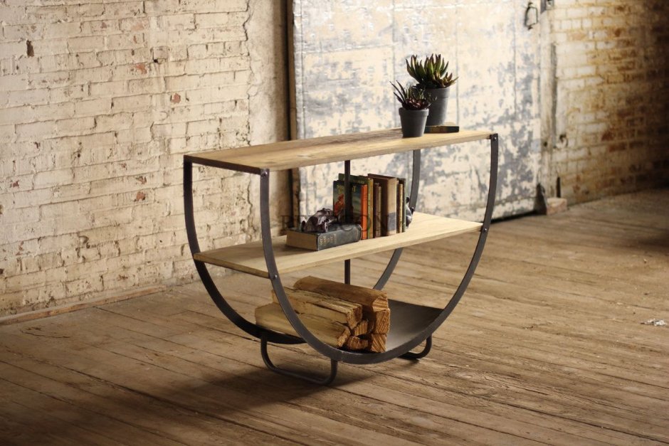 Дизайнерская мебель из металла и дерева