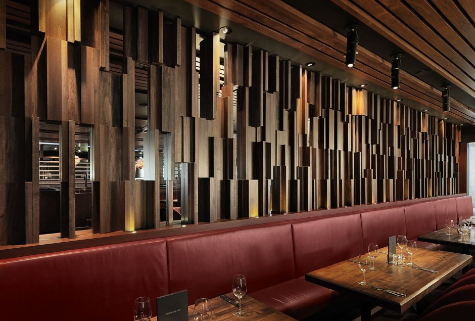 Деревянные перегородки рестораны