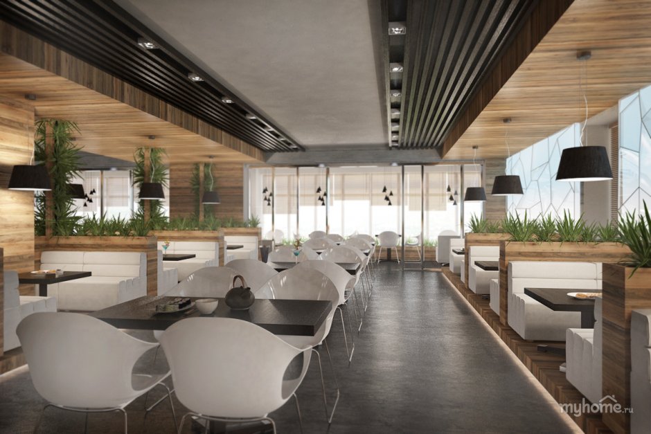 Современный интерьер ресторана