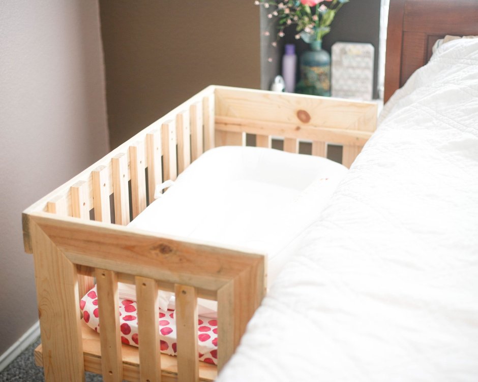 Приставная детская кроватка для новорожденных 120x60