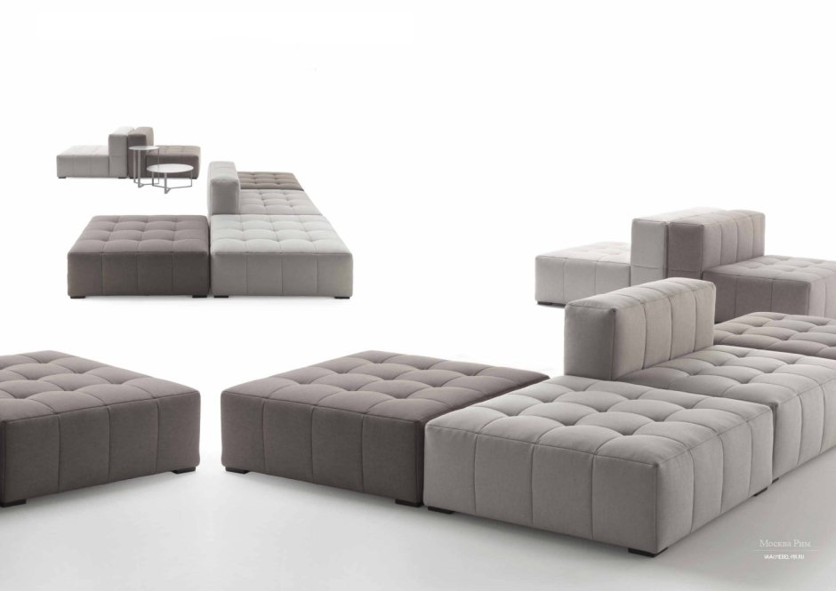 Модульный диван Goff белого цвета