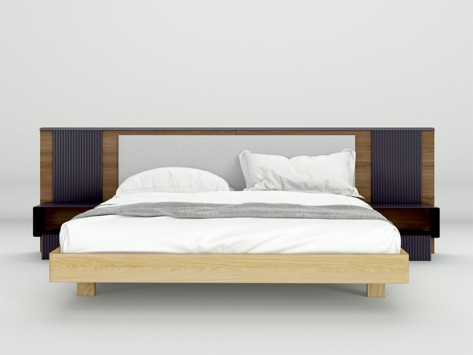 Кровать со встроенными тумбочками