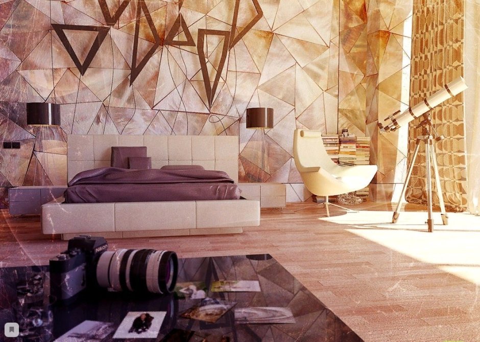 Необычные фактуры в интерьере