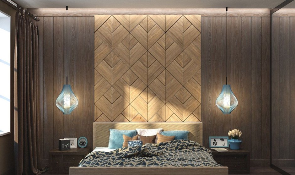 Деревянные фрезерованные 3д панели