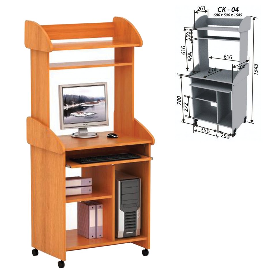 Стол компьютерный СК-4 орех