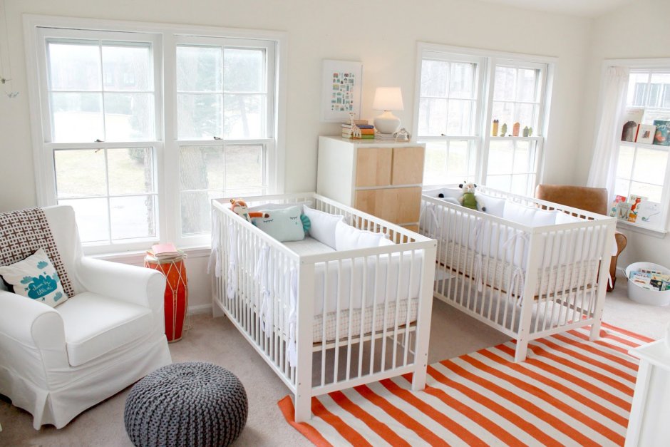 Детская кроватка икеа для новорожденных близнецов