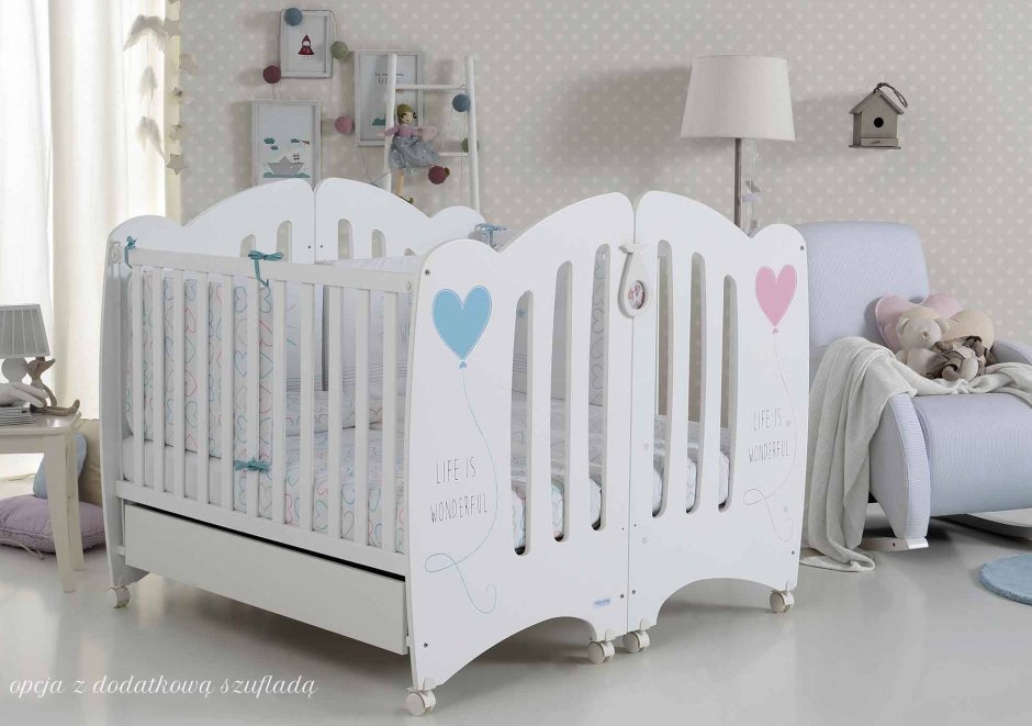 Кроватка Микуна для двойни