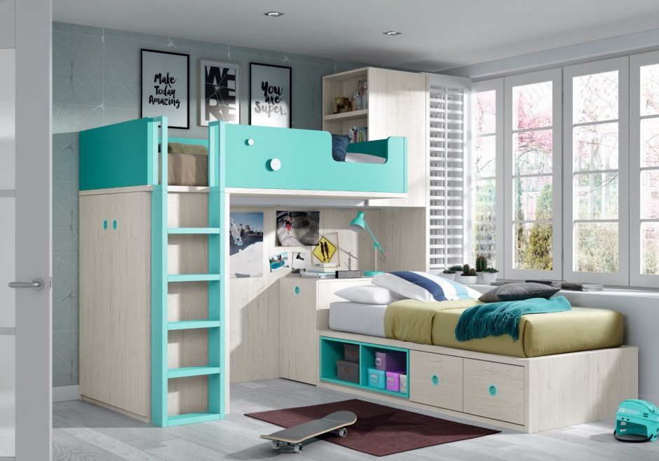 Кровать для близнецов подростков