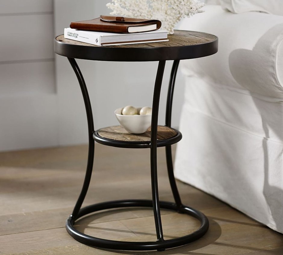 Приставной столик черный дизайнерский 60 см Parabel Side Table
