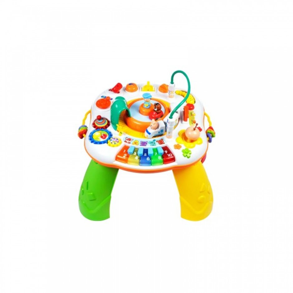 Интерактивная развивающая игрушка Chicco столик игровой музыкальный