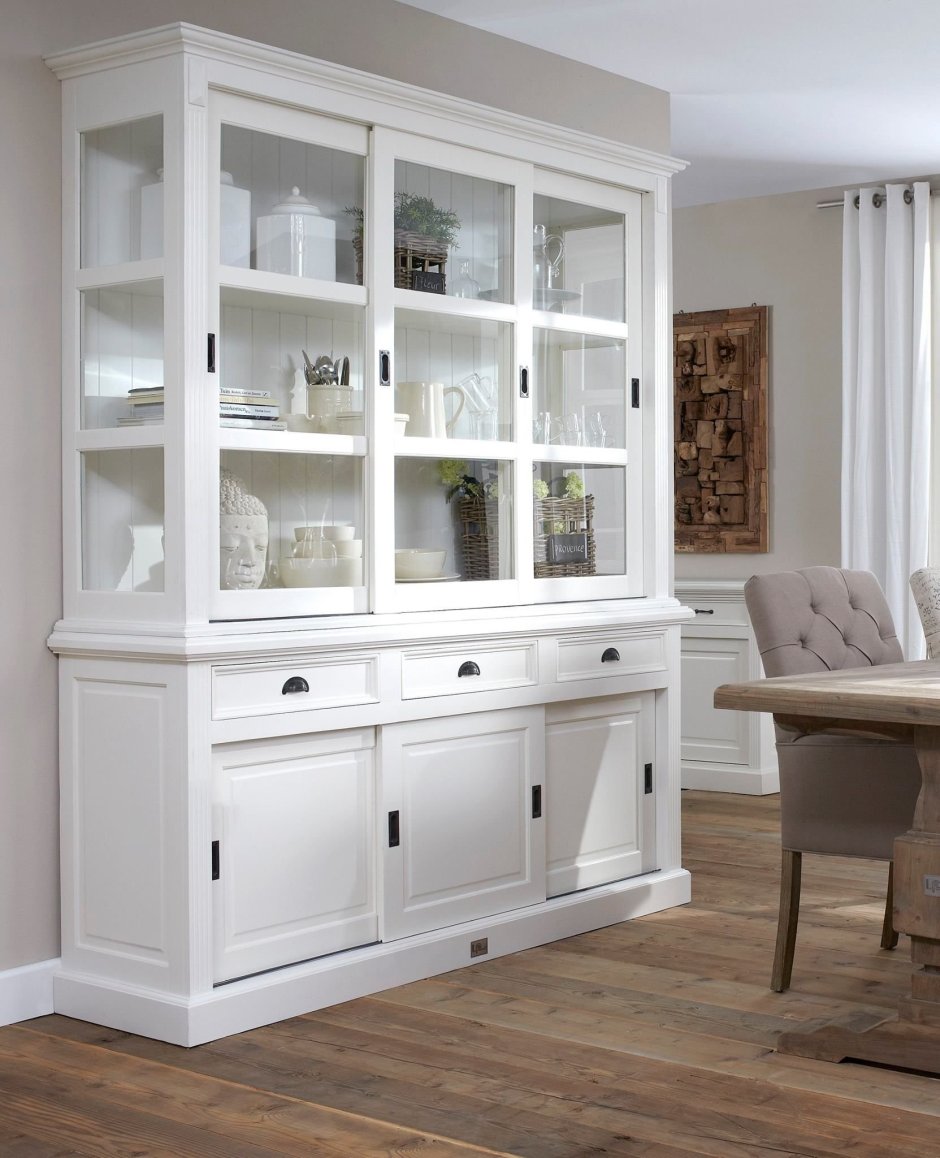 Белые серванты в интерьере