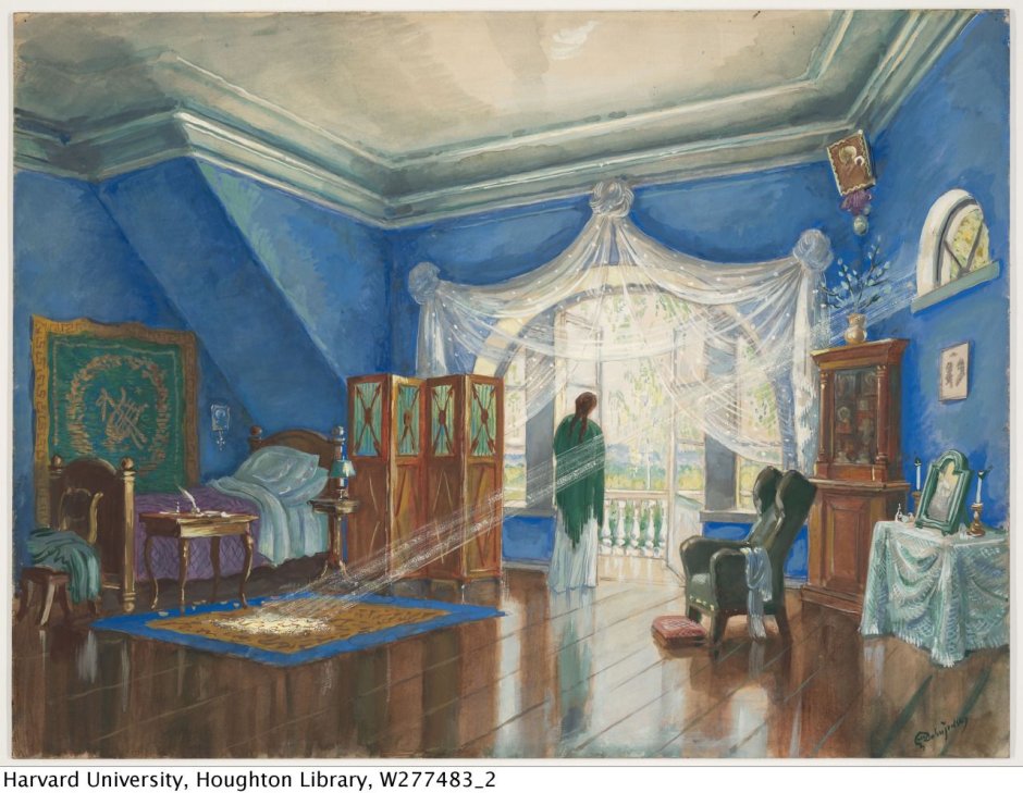 Добужинский голубая гостиная