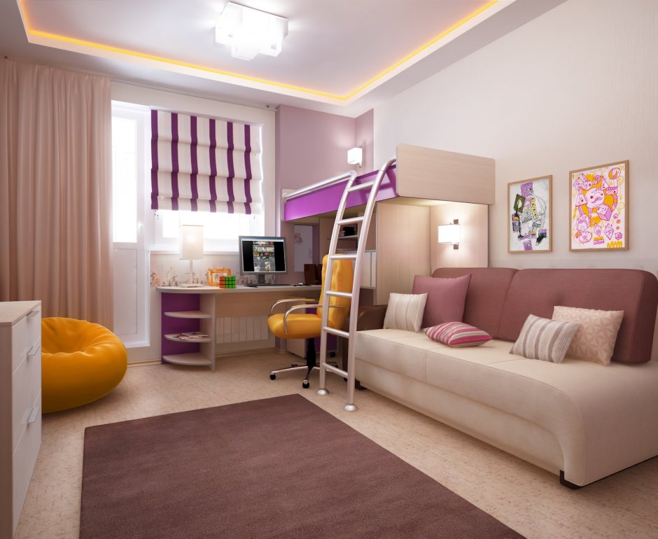 Спальня детская гостиная