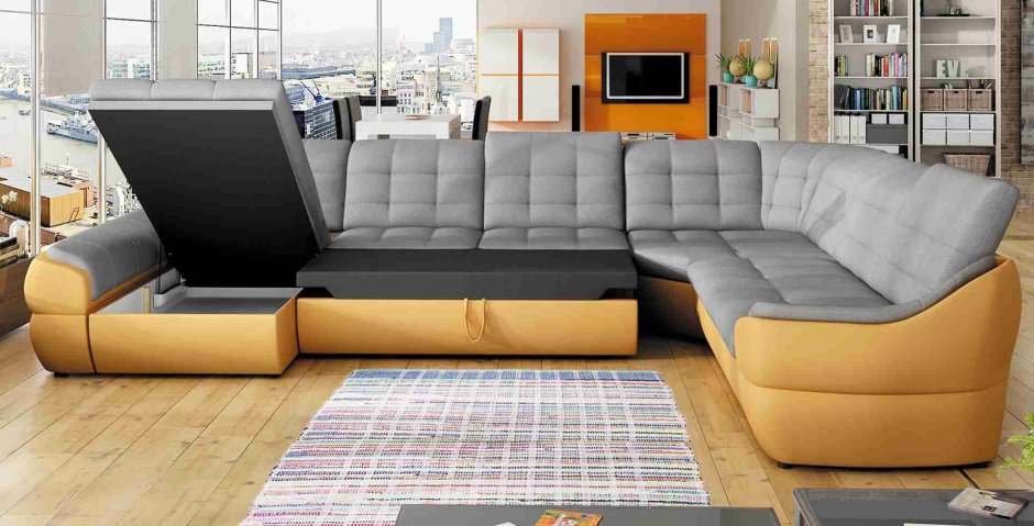 Угловой диван степ тайм Фьюжн с поворотным механизмом