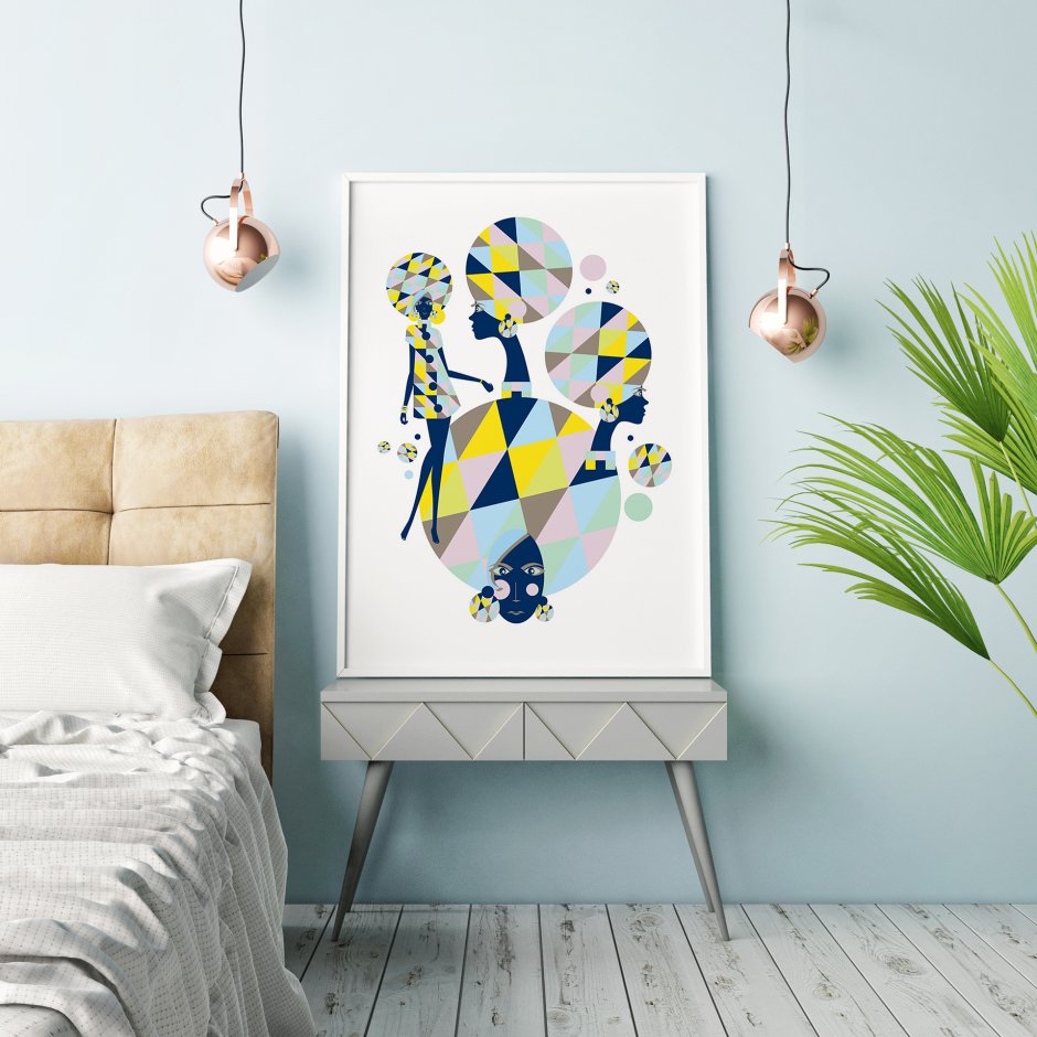 Картина в интерьере детской