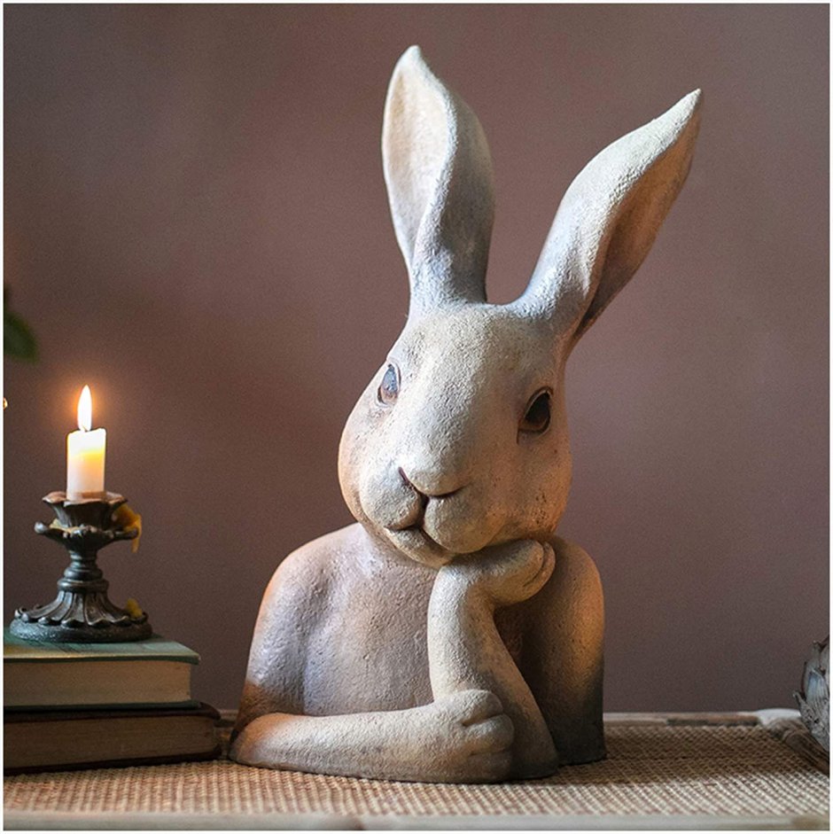 Скульптура кролик плоская