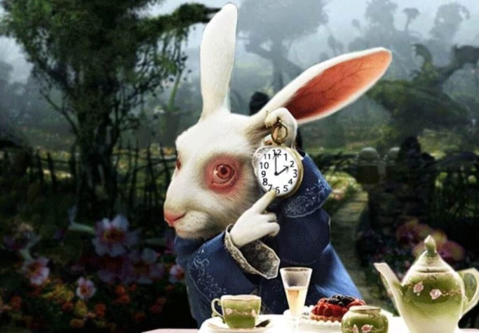 Алиса в Зазеркалье кролик