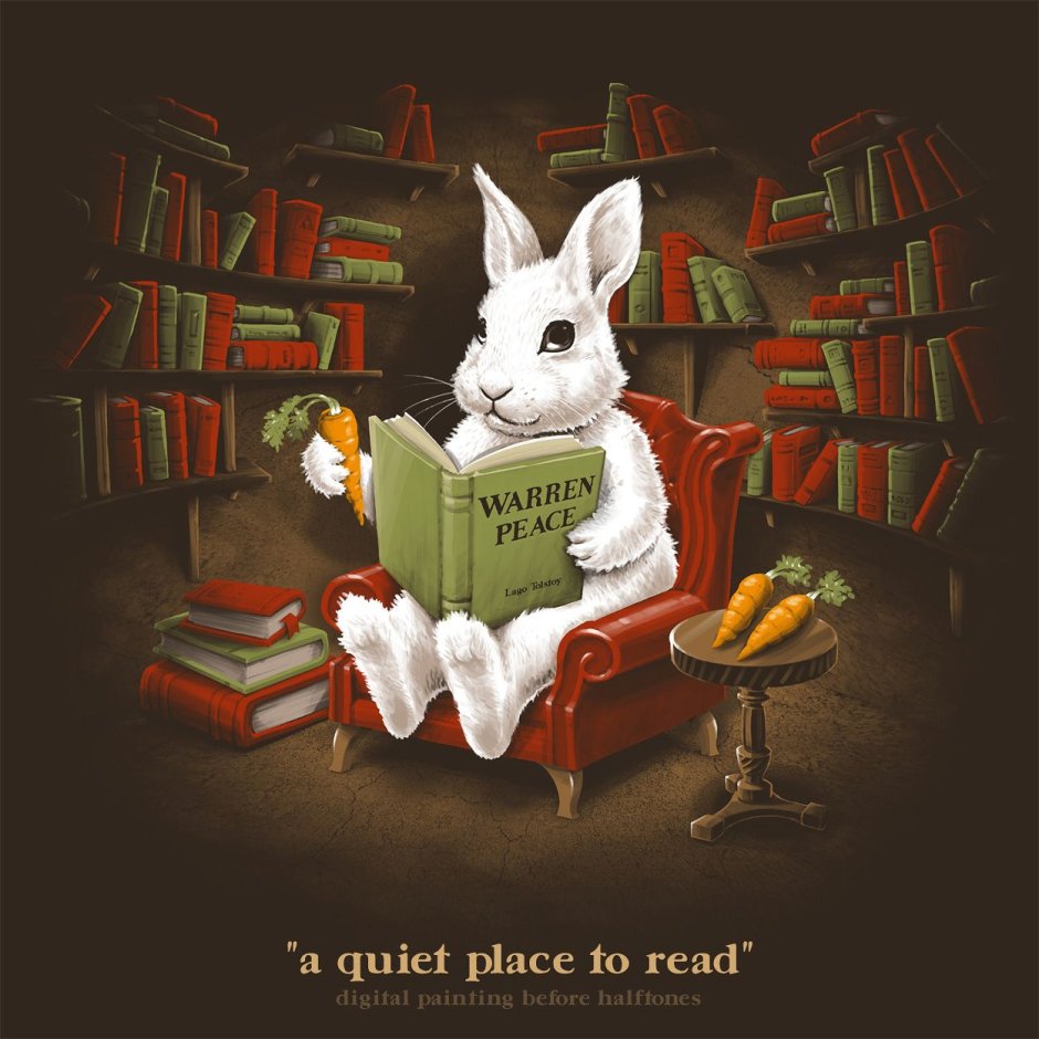 Кролик с книжкой