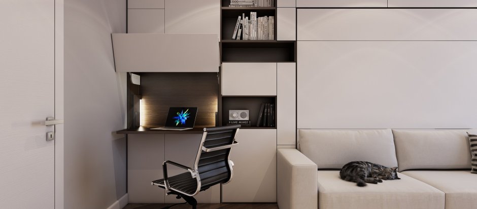 Шкаф-кровать диван трансформер TRANSMEB блюз