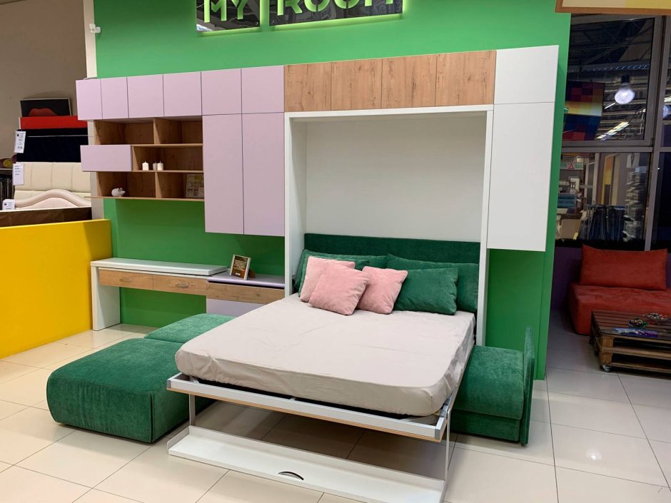 Шкаф-кровать-диван трансформер 3 в 1 Аскона