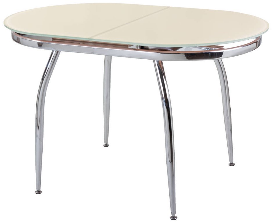 Стеклянный раздвижной кухонный стол бакарди