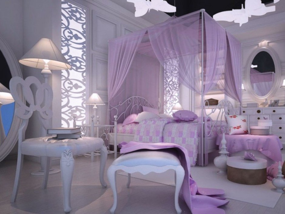 Шикарная спальня для девочки