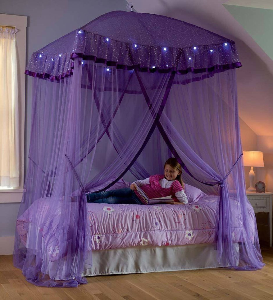 Кровать с балдахином для девочки подростка