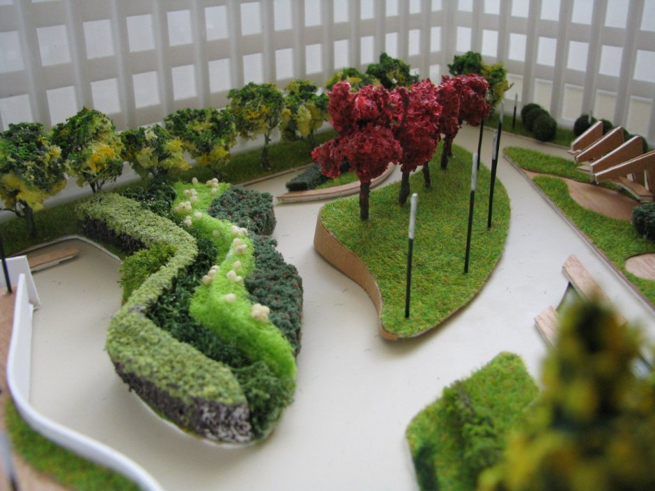 Макет ландшафта