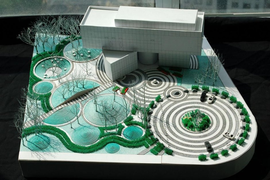 Архитектурный макет ландшафтный