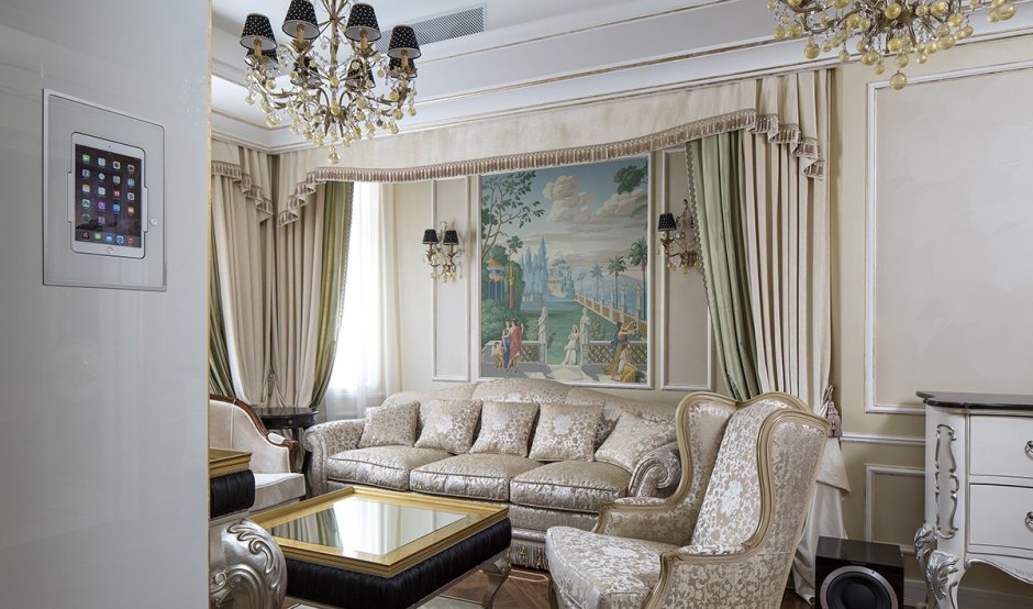 Гостиная в стиле Роко бороко