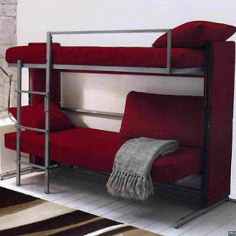 Двухъярусный кровать сзади дивана