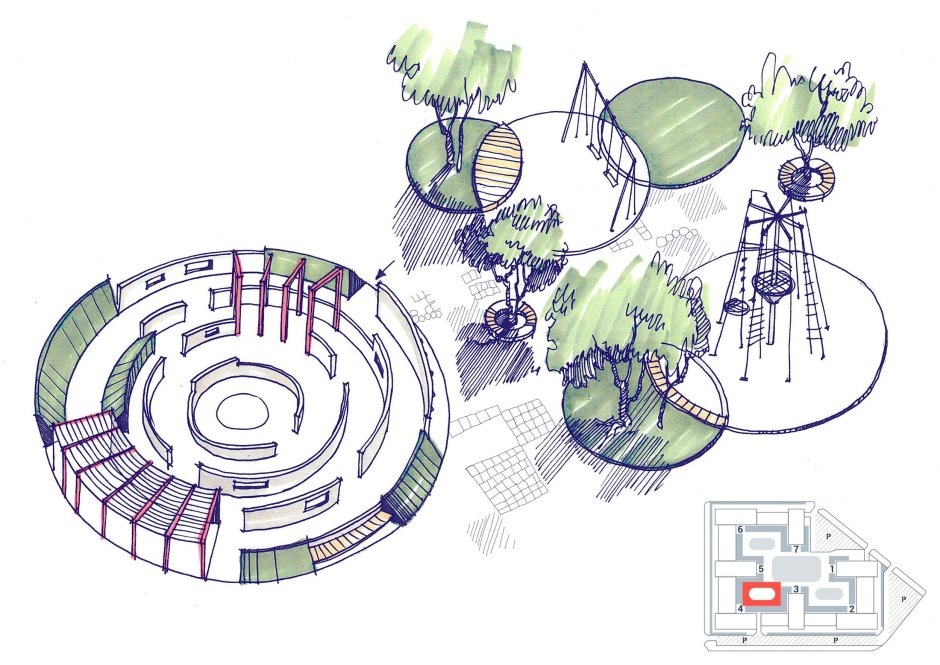 Трава антураж архитектурная Графика