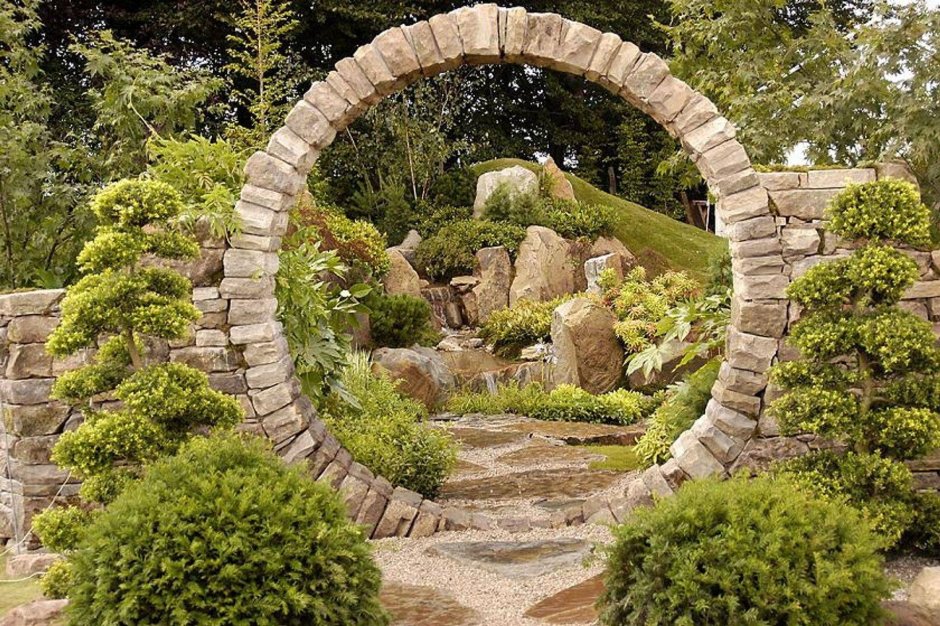 Каменный сад натуральный камень сад