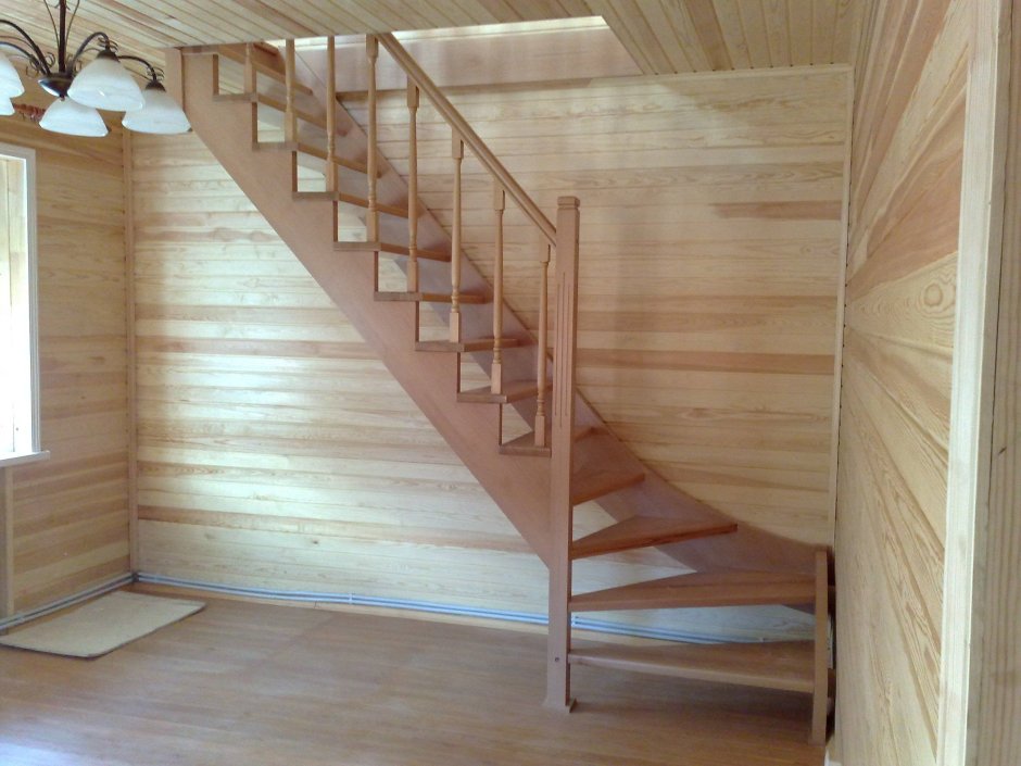 Лестница межэтажная деревянная лс 91
