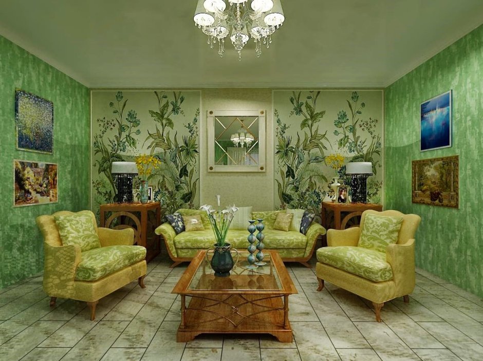 Зеленая гостиная Анны Красовской