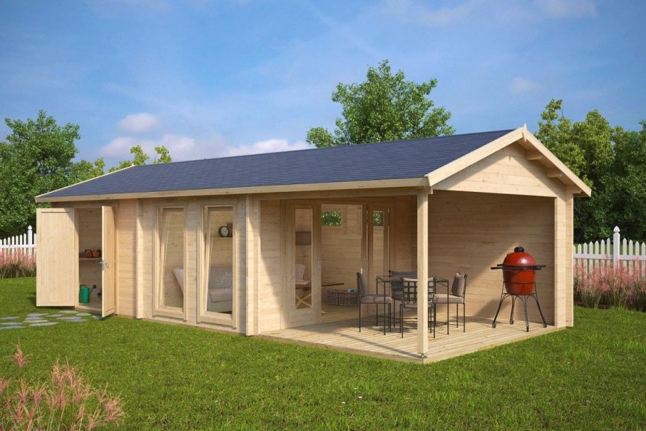 Летняя кухня с террасой