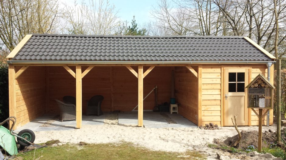 Хозблок с беседкой