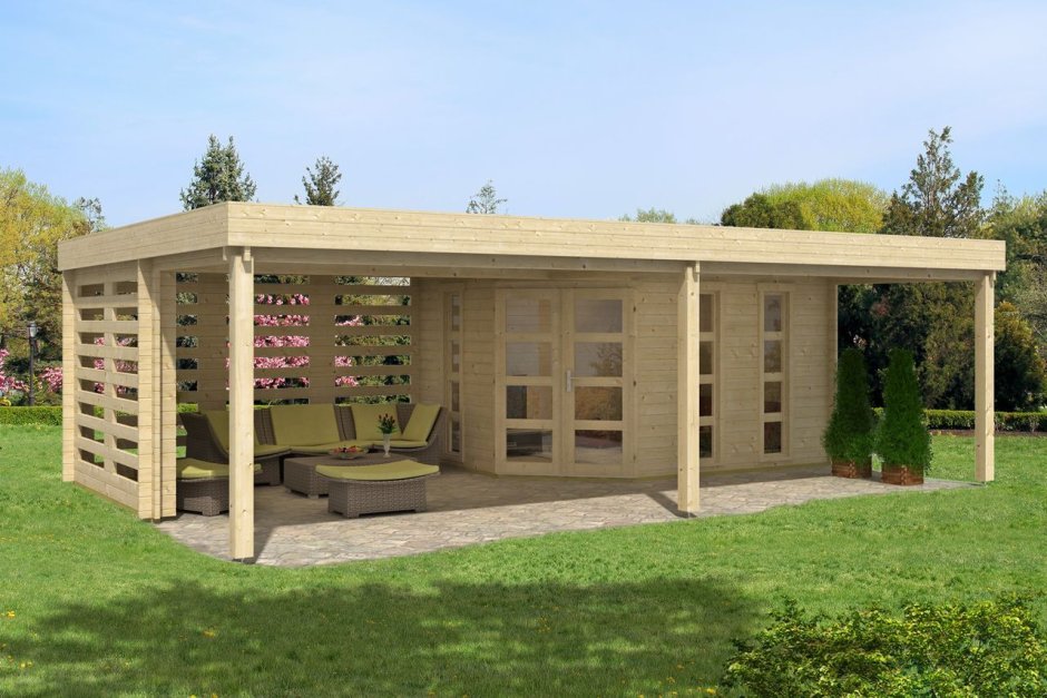 Баня с верандой под одной крышей проекты и летняя беседка