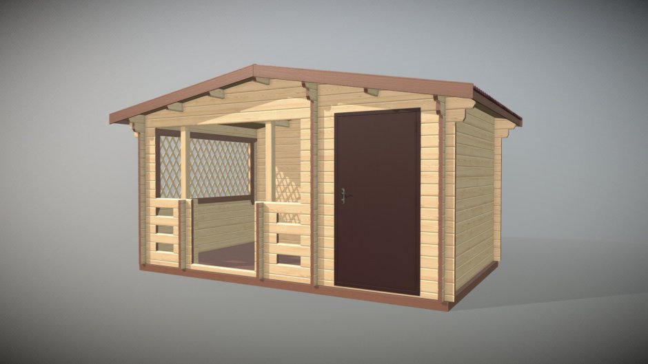 Сарай с летней кухней