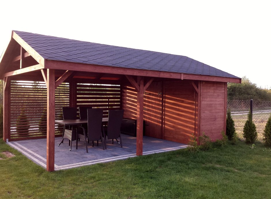 Хозблок с беседкой