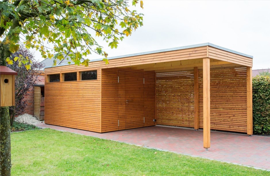 Баня 4х8 с беседкой