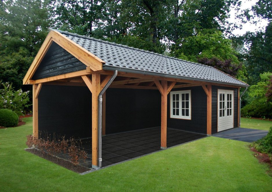 Хозблок с беседкой