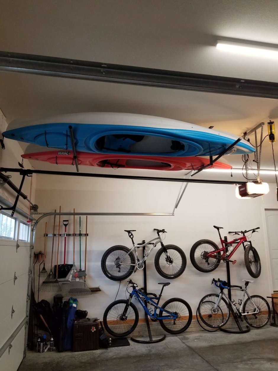 Хранение байдарки в гараже