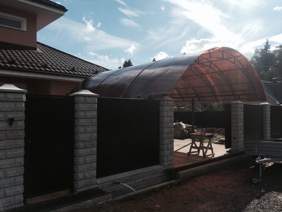 Откатные ворота 3м чертеж