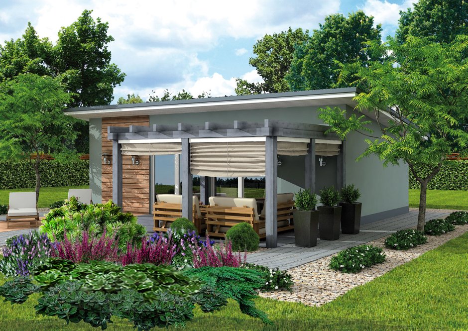 Современная летняя кухня