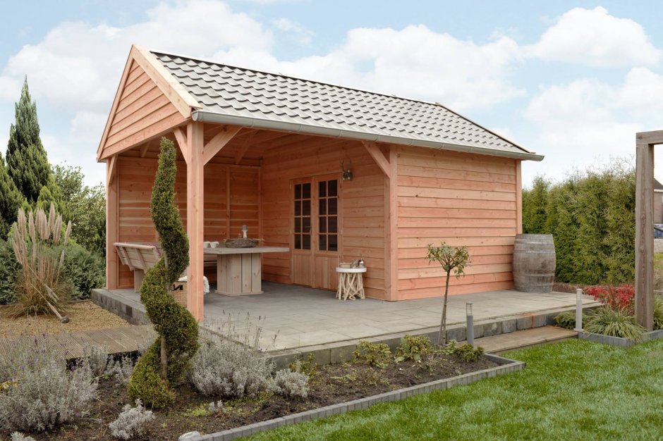 Хозблок с беседкой